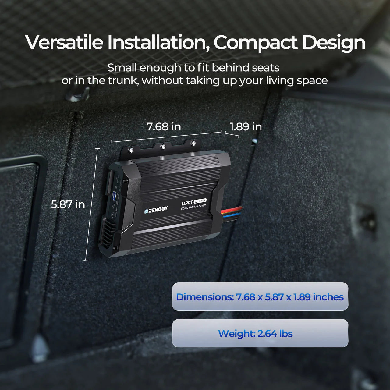 RENOGY 40A DC-DC Battery Charger with MPPT