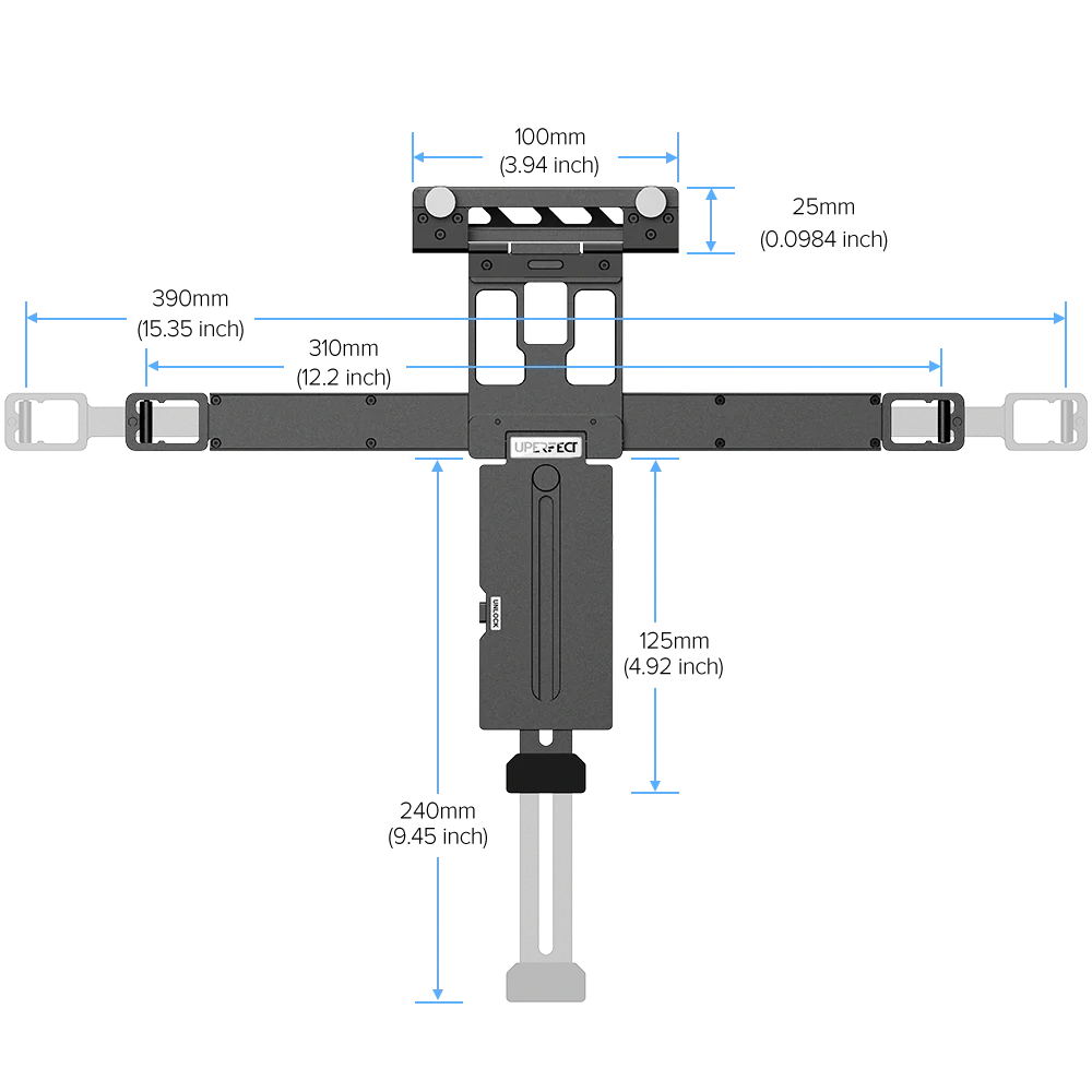 UStand Air S1 - Floating Stacked Portable Monitor Stand for Flexible Dual-Screen Setup