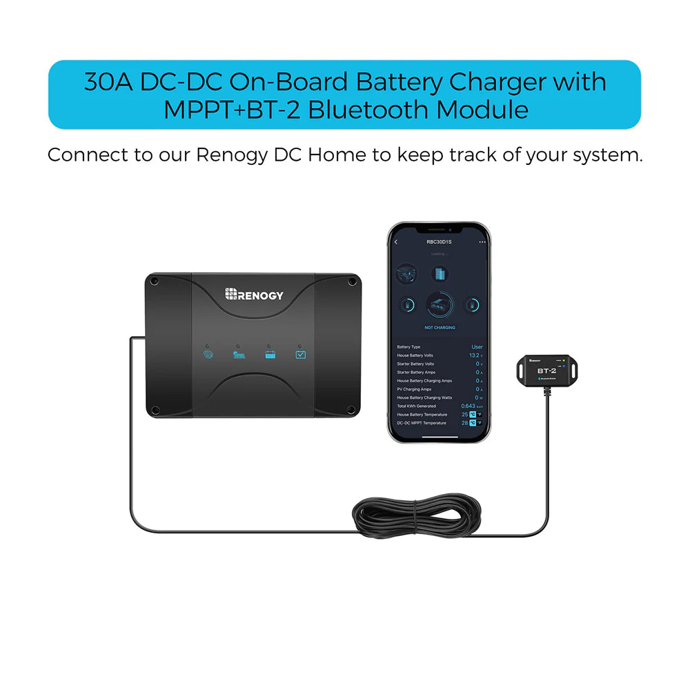 DCC30S 12V 30A Dual Input DC to DC Battery Charger with MPPT