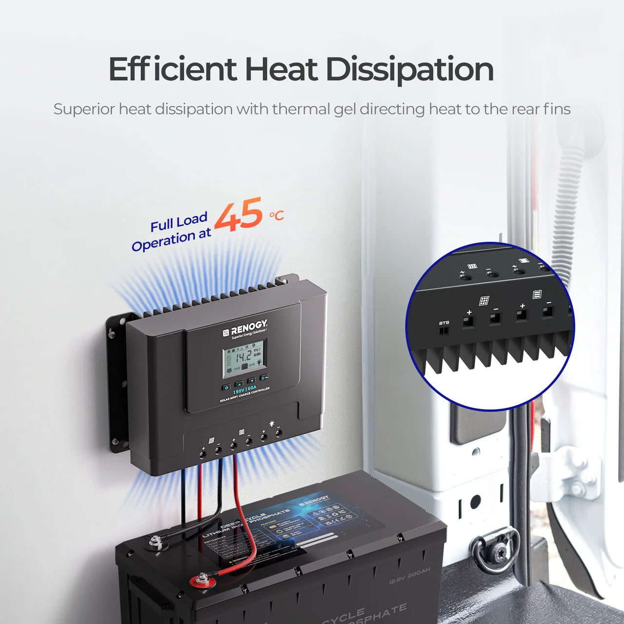 Rover Lite 12V/ 24V/ 36V/ 48V 60A MPPT Solar Charge Controller