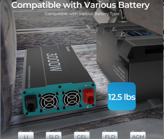 3000W 12V Pure Sine Wave Inverter (New Edition)-1