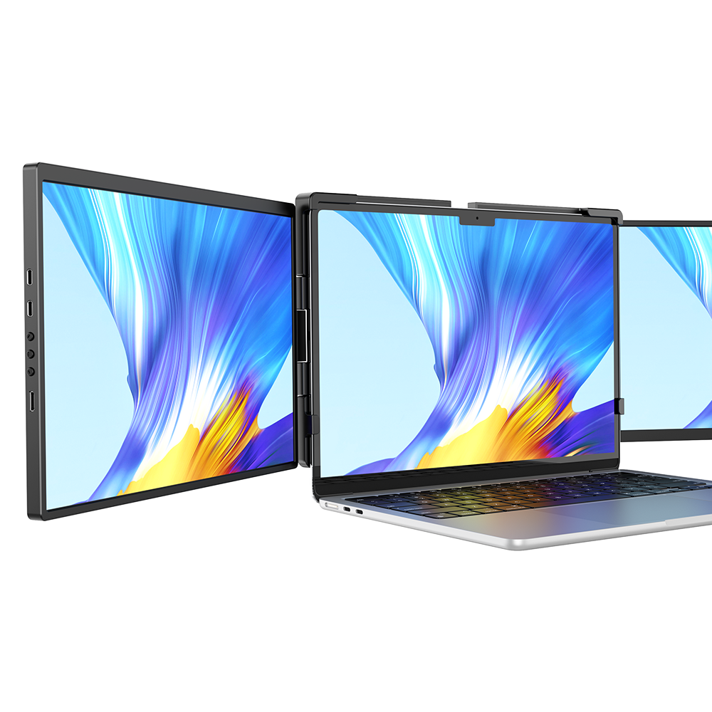 UStation Z 14 - Tri Screen Laptop Monitor Extender Triple Display Portable Workstation