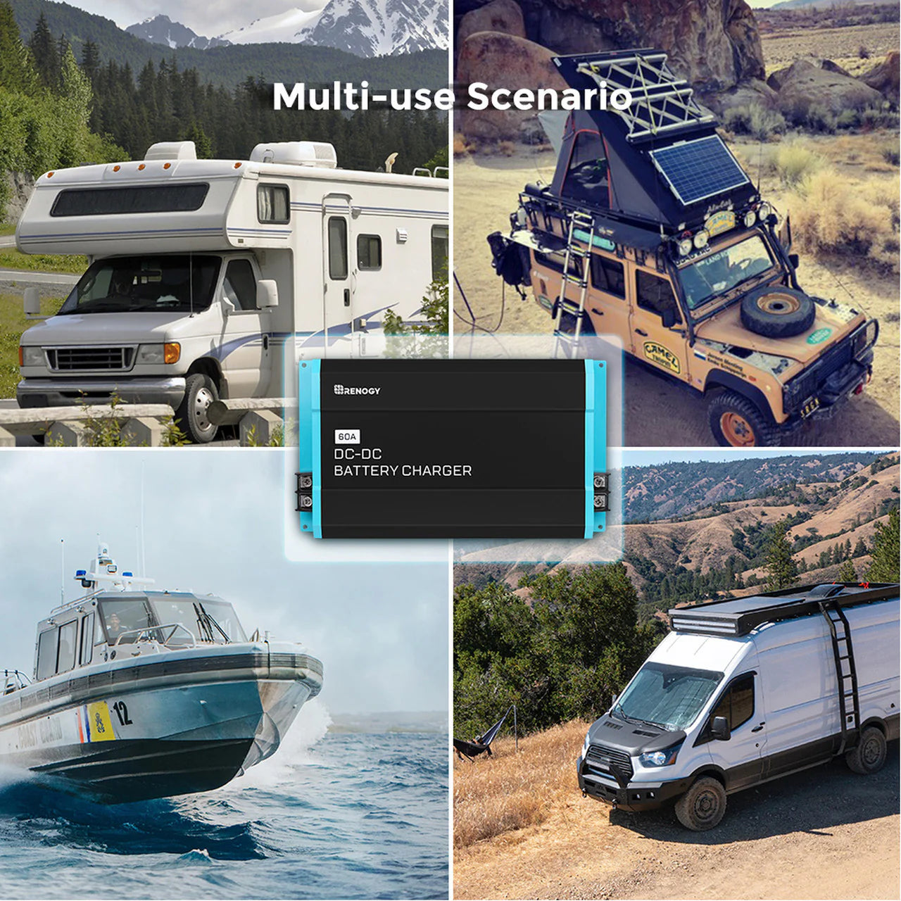 12V 60A DC to DC Battery Charger