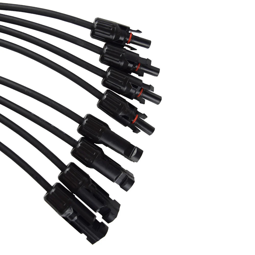 4 to 1 Solar Branch Connectors MMMMF+FFFFM Pair