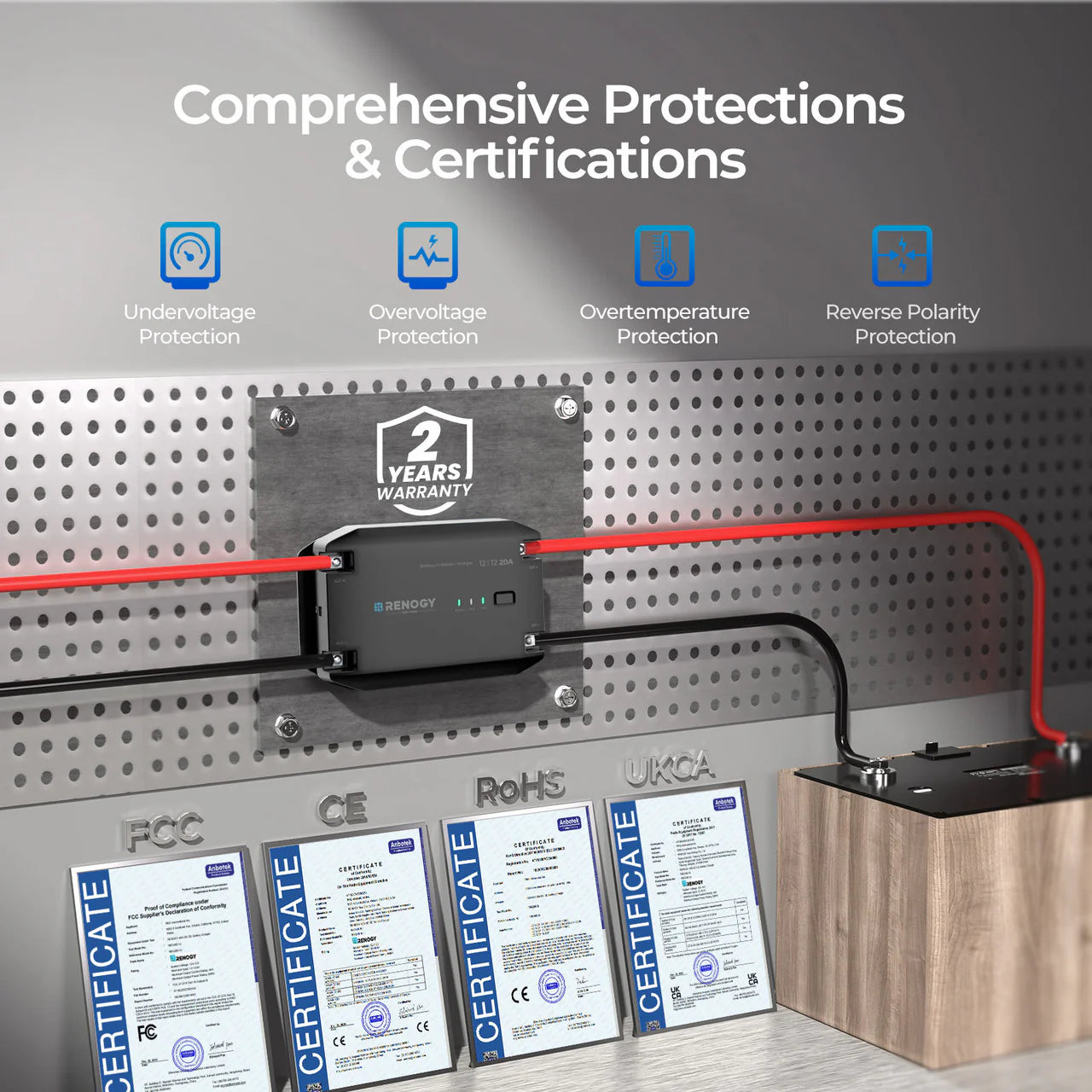 Renogy 12V 20A DC to DC Battery Charger