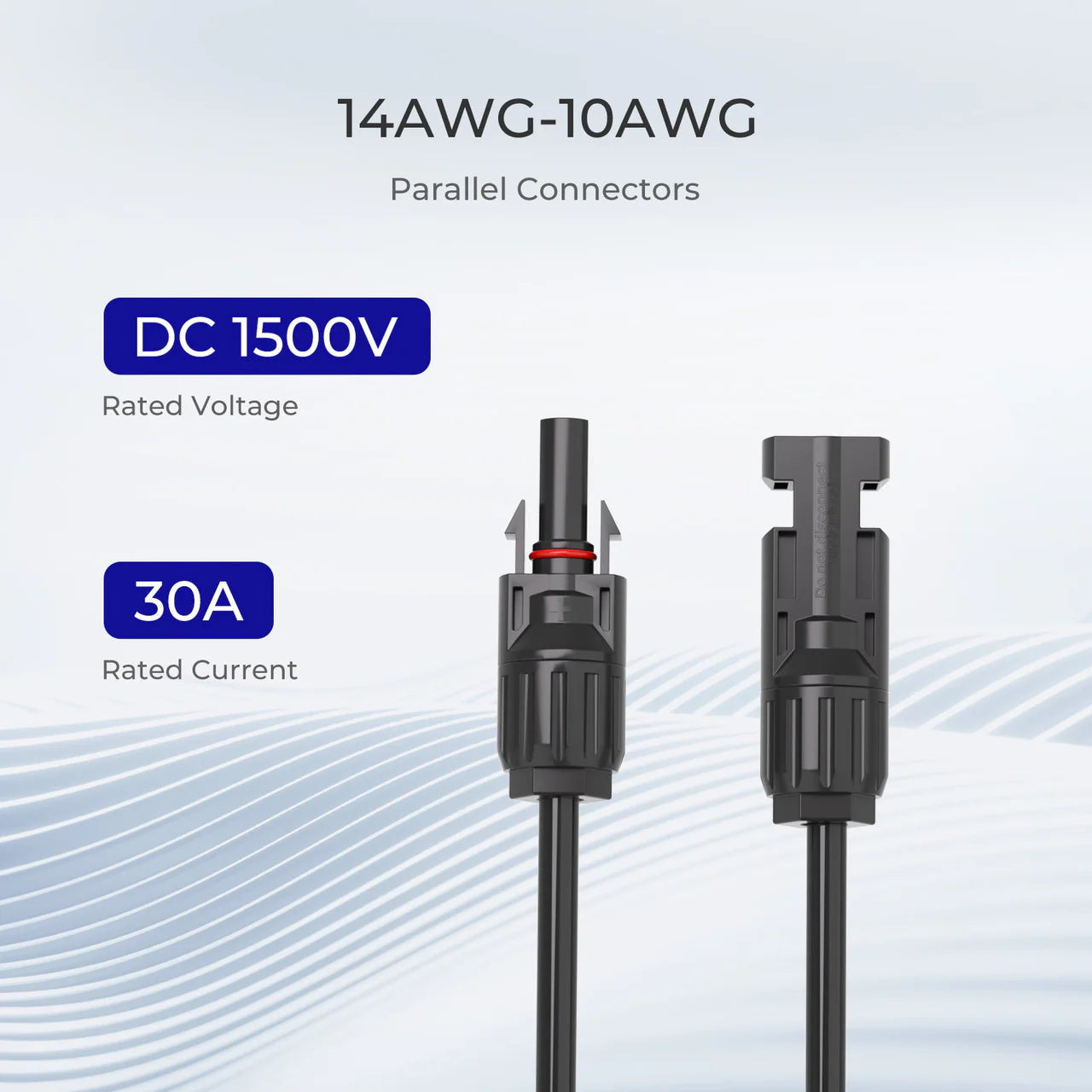 High-Performance Solar Connectors Y Branch Parallel Adapter Cable - MMF & FFM Pair